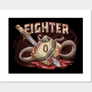 Fighter Funny Dungeons And Dragons DND D20 Lover Posters and Art